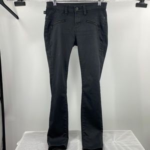 Rock & Republic Black Kashmiere Zip Pocket Jeans Size 8